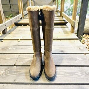 New In Box Aquatalia Suede Marla Weatherproof  Boots 8M